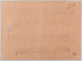 H/569/MRK/ML - Kartka z zakazem wstępu ze względu na chorobę zakaźną. Ogłoszenie drukowane na pomarańczowym papierze, dwujęzyczne (po niemiecku i po polsku) z napisem 