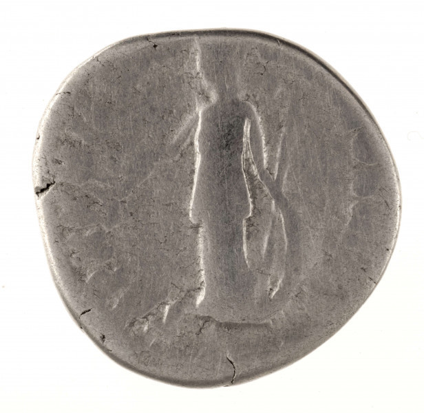 AV. Popiersie cesarza w profilu w prawo, w wieńcu laurowym na głowie. W otoku napis:
M AVREL AN - [TONINVS ?] AVG

RV. Stojąca Minewra w lewo. W prawej dłoni trzyma gałązkę, lewą ręką wspiera o stojącą na ziemi tarczę, za którą znajduje się włócznia. W otoku napis:
TR P XXXII ? [IMP] - V [IIII] COS III PP
