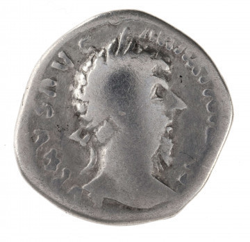 AV. Głowa cesarza Juliusza Werusa w wieńcu laurowym w prawo. W otoku napis:
VL [?] VS AVG - ARMIN [...]

RV. Stojąca Felicitas w lewo. W rękach atrybuty, w lewej dłoni berło, w prawej nieokreślony. W otoku napis:
?ILICITAS - ,,, COS II