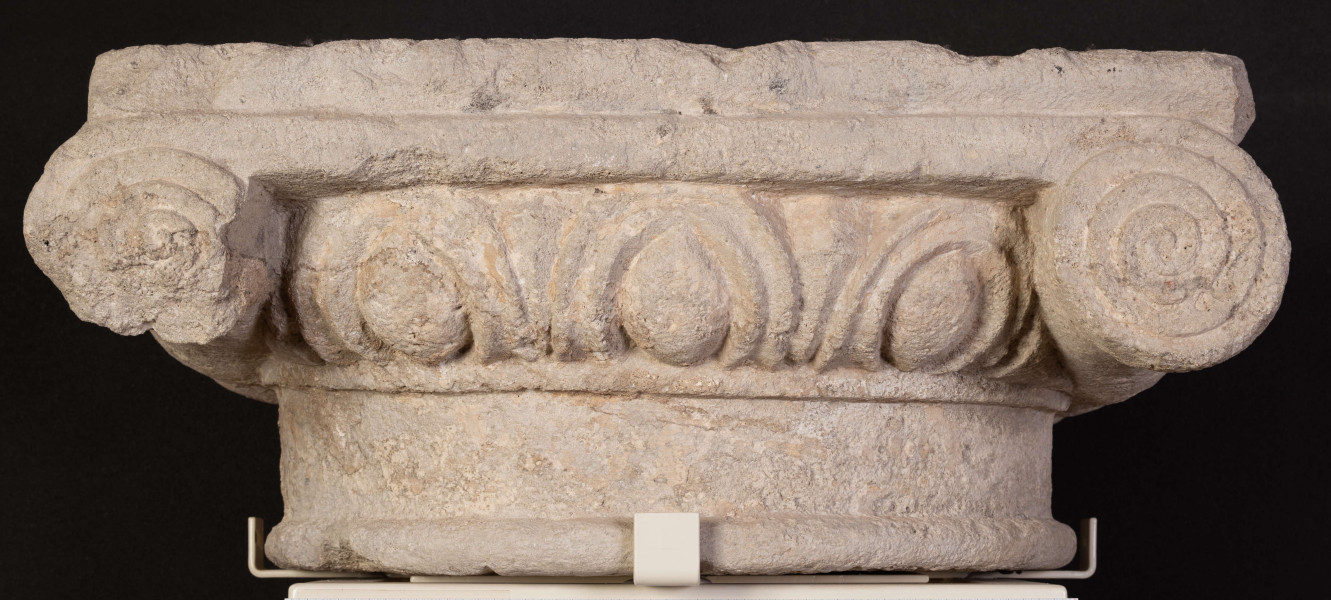 DA/46/ML -  Kapitel renesansowy, w stylu jońskim, element renesansowego wnętrza zamku.