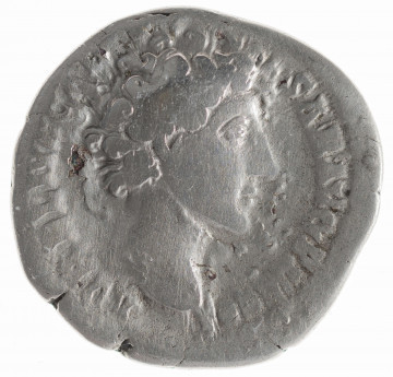 Av.: Popiersie cesarza w prawo. W otoku: AVRELIU[S] CAESAR AVG PII [F C]O[S]

Rv.: Przybory sakralne, od lewej: secespita, aspregillum, lituus, simpulum. W otoku: [P]IE[T]A[S] AVG
