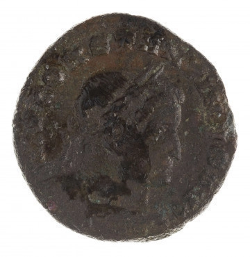 N/11399/ML - Av.: Popiersie cesarza w prawo. W otoku: IMP CONSTANTINVS AVG

Rv.: Sol stojący w prawo, w chlamidzie przerzuconej przez lewe ramię i zwieszonej na lewej ręce, w której trzyma glob. W otoku: SOLI INVICTO C[OMITI]. Znak mincerski: z lewej TF, u dołu PLG

