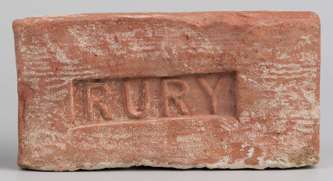 Cegła z lubelskiej cegielni sygnowana 