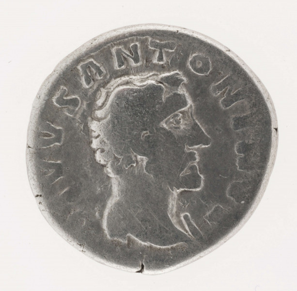 AV. Głowa Antoninusa Piusa w profilu w prawo. W otoku napis:
DIVVS ANTONINVS

RV. Płonący stos pogrzebowy. W otoku napis:
CONSECRATIO