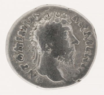 AV. Głowa cesarza w wieńcu laurowym w profilu w prawo. W otoku napis;
?NINVS - ARMENIA

RV. Siedząca bogini w lewo. W otoku pseudolegenda
?IP - P? - COS III