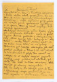 List Józefa Czechowicza do Stanisława Czernika, Lublin, 7.10.1932 r., rękopis, wym. 17,6 x 12 cm, k. 1 r. i v.
List pisany czarnym atramentem na arkuszu papieru koloru pomarańczowego (zapisany po obu stronach). W dolej części  k.1 verso pośrodku data: Lublin 7.X.1932

