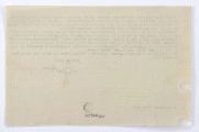 List Józefa Czechowicza do Stanisława Czernika, [Warszawa], 20 IV 1937 r., wym. 14 x 22 cm, k.14-15 r.   
Arkusz podwójnego papieru o popielatym kolorze, po lewej stronie drobne uszkodzenia. Tekst pisany na maszynie, zapisane s. 1 i 2, podpis odręczny. Format 14 x 22 cm.