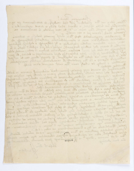 List Józefa Czechowicza do Stanisława Czernika, Lublin, 13.10.21932 r., rękopis, wym. 28 x 22 cm, k. 2 r. 
List pisany czarnym atramentem na arkuszu kremowego papieru (zapisana k.1 r.)
W prawym dolnym rogu podpis poety z charakterystycznym splotem liter 