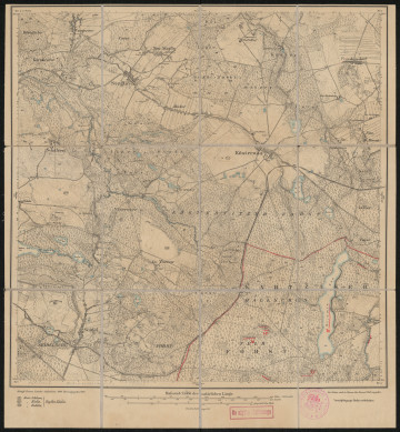 drukowana mapa 526 Kösternitz III - Ujęcie z przodu; Mapę 526 Kösternitz III opracowano w 1889, a wydano w 1891 roku. Obejmuje obszar w pobliżu miejscowości Kösternitz, Kreis Köslin, Reg. Bez. Köslin, Prov. Pommern, dziś Kościernica, pow. koszaliński, woj. zachodniopomorskie, Polska. Jest jednym z dwóch zachowanych egzemplarzy arkusza przedwojennej mapy topograficznej oznaczonego godłem 526, zawierającym dane o lokalizacji obiektów i ich nazw w zasobie archiwalnym Flurnamen Sammlung. Na drukowanej mapie ręcznie naniesiono warstwę z numeracją obiektów fizjograficznych odnoszących się do obiektu: Kartziner Forst, dziś Karsiński Las.