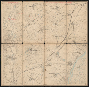 Mapa drukowana 1239 Colbitzow I - Ujęcie z przodu; Mapę 1239 Colbitzow I opracowano w 1886, a wydano w 1887 roku (dane na podstawie pierwszego egzemplarza). Obejmuje obszar w pobliżu miejscowości Colbitzow (Kolbitzow), Kreis Randow, Reg. Bez. Stettin, Prov. Pommern, dziś Kołbaskowo, pow. policki, woj. zachodniopomorskie, Polska. Jest jednym z dwóch zachowanych egzemplarzy arkusza przedwojennej mapy topograficznej oznaczonego godłem 1239, zawierającym dane o lokalizacji obiektów i ich nazw w zasobie archiwalnym Flurnamen Sammlung. Na drukowanej mapie ręcznie naniesiono warstwę z numeracją obiektów fizjograficznych odnoszących się do miejscowości: Schwennenz, Ladenthin (obie Niemcy); Mandelkow, dziś Będargowo.