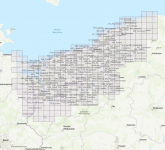 Przybliżona lokalizacja w geoportalu naniesionych nazw toponimów, dawnych nazw ludowych wskazanych na poniemieckiej mapie 1334 Spechtsdorf II
