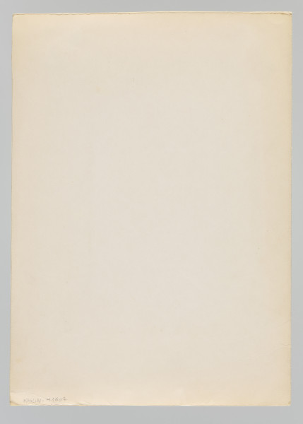 ilustracja - Rysunek czarnym piórkiem - kompozycja wertykalna - głównie konturowy, przedstawiający stojące pionowo, lekko ukośnie w prawo pióro, z wystającą z jego górnej części linią, na której górnym końcu zwisa chorągiew (wielkości podobnej do wielkości pióra), głównie po prawej i lewej stronie pióra - figury, z miejscami kreskowaniami-cieniowaniem. Rysunek obmalowany z wszystkich stron, prostokątnie, czarnym tuszem, obmalowanie tworzy ramkę o podobnej szerokości u góry i po bokach, większą u dołu, jej wewnętrzne krawędzie są proste, zewnętrzne nieregularne (przy rogach krawędzi zewnętrznych namalowanej ramy uwyraźniają się ślady po liniach włosia pędzla).Praca na kremowym papierze.