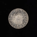 1/48 talara (szeląg) - awers; Na awersie ukoronowany gryf w lewo, trzymający w łapie miecz uniesiony do góry. Sylwetka gryfa w dużej mierze spłaszczona przez kontrasygnaturę postawioną na rewersie. W liniowym otoku napis: CAROLUS·XI·D·G·REX·SUEC·D·S·P (Karol XI z łaski Bożej król Szwecji, książę szczecińsko-pomorski)