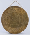 Instrument muzyczny.Gong okrągły rytowany
