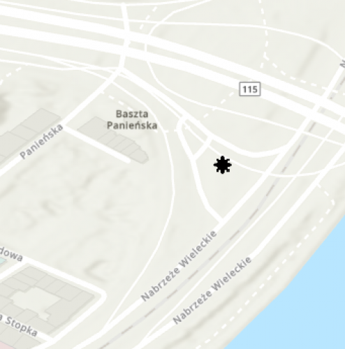 Miejsce znalezienia obiektu [Klin] należącego obecnie do kolekcji Muzeum Narodowego w Szczecinie