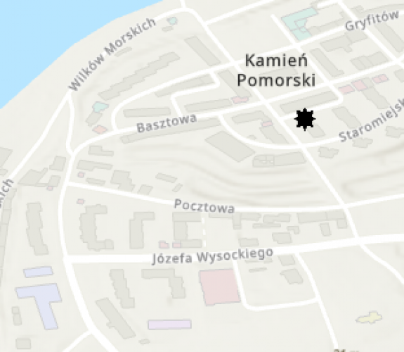 Miejsce znalezienia obiektu [Pływak] należącego obecnie do kolekcji Muzeum Narodowego w Szczecinie