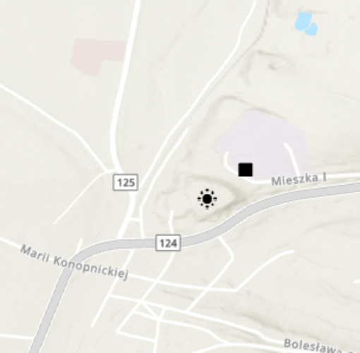 Miejsce znalezienia obiektu [Grot strzały łuku] należącego obecnie do kolekcji Muzeum Narodowego w Szczecinie