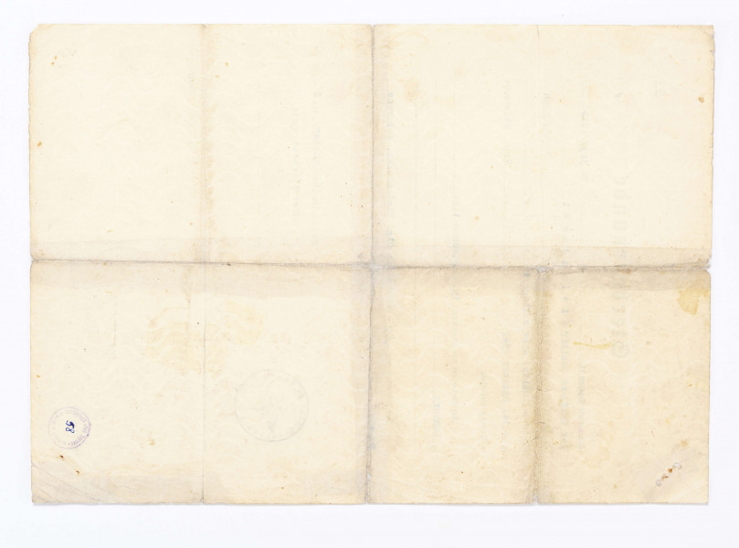 Akt zgonu wydany przez administrację obozową  KL Dachau na nazwisko Wielanowski Kazimierz zmarły w obozie KL Dachau II 14 października 1942 r.
