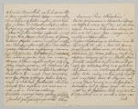 List sporządzony na czterech kartach papieru w kratkę , pismo czytelne, pochylone na stronę prawą. Wszystkie strony listu zapisane. Pojawia się daszek nad literą `d` oraz `ł`. List pisany szarym atramentem. Na dole kartki podpis, miejscowość i data. Na str. 2 dopisano trzy litery nad tekstem. Na str. 3 poprawiony czarnym tuszem wyraz.
