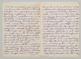 List napisany na papierze gładkim, liczy dwie kartki (4 strony), wszystkie zapisane od góry do dołu pismem czytelnym, pochylonym na prawą stronę, niebieskim atramentem. Miejscowość i data zapisane u góry po stronie prawej pierwszej strony listu. W tekście podkreślenia, dopiski i poprawki.

