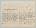 List sporządzony na czterech stronach (czwarta zapisana do połowy) na papierze w kratkę, pismo czytelne, pochylone w prawą stronę, atrament czarny. U dołu tekstu podpis,miejscowość oraz data. Charakterystyczny daszek nad literą `d`, na drugiej stronie listu wtrącone cztery wyrazy nad tekstem.

