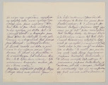 List składa się z trzech kartek (6 stron). Sporządzony na papierze w kratkę, pismem czytelnym, pochylonym w prawą stronę, niebieskim atramentem. Dwie kartki listu połączone ze sobą , trzecia luźna. Zapisane wszystkie strony. Na stronie 3 podkreślone wyrazy `ucztę ducha`, na 4 str. dopisano wyraz `chrztu` nad tekstem.
