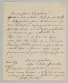 List sporządzony na papierze gładkim, cienkim, pisany czarnym atramentem, pismem czytelnym, pochylonym w prawą stronę. Zapisana jedna strona kartki.
