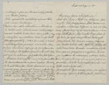 List na papierze kratkowanym, składa się z dwóch kartek (4 strony), wszystkie strony zapisane pismem czytelnym, pochylonym w prawą stronę, czarnym atramentem. Na stronie 3 podkreślone fragmenty.
