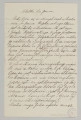 List na papierze kratkowanym, liczy 4 kartki (8 stron), wszystkie zapisane pismem czytelnym, pochylonym w prawą stronę, czarnym atramentem. Podkreślenia i poprawki na stronie 3, 5, 8.
