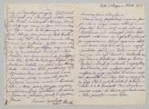 List napisany na papierze gładkim, liczy dwie kartki (4 strony), wszystkie zapisane od góry do dołu pismem czytelnym, pochylonym na prawą stronę, niebieskim atramentem. Miejscowość i data zapisane u góry po stronie prawej pierwszej strony listu. W tekście podkreślenia, dopiski i poprawki.
