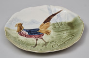 Talerz deserowy z bażantem
Talerz fajansowy, płaski, o łagodnie podniesionym brzegu
