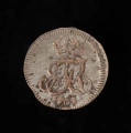 szeląg (1/48 talara) - Na awersie ukoronowany monogram królewski AFR, poniżej data 1761. Otok kreseczkowy.